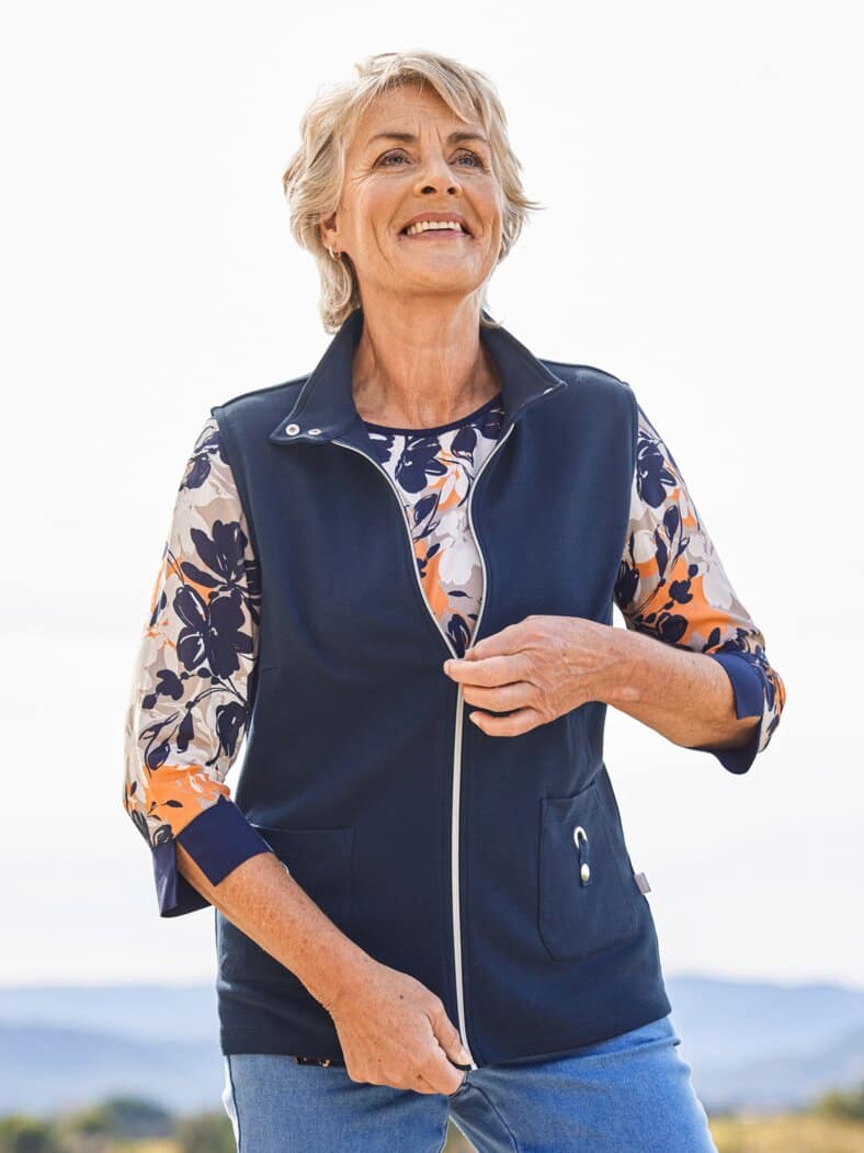 Jersey-Weste extraleicht marine