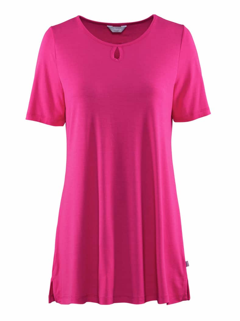 Longshirt Viskose-Jersey Himbeere