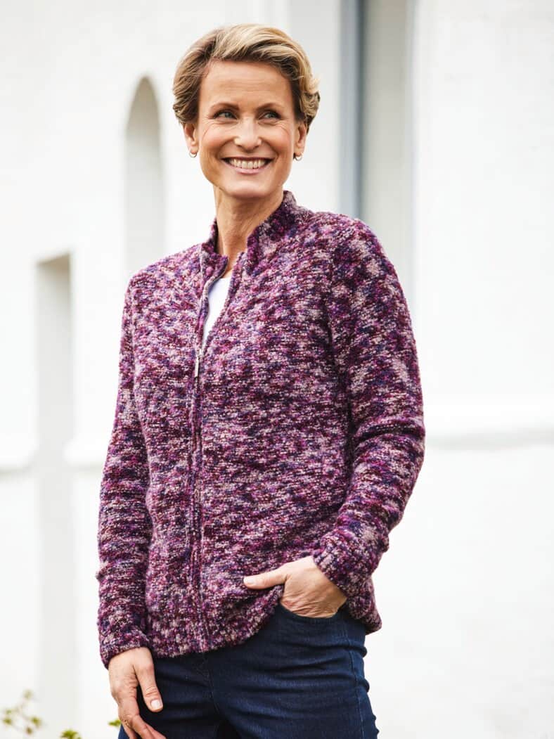 Strick-Cardigan Beere