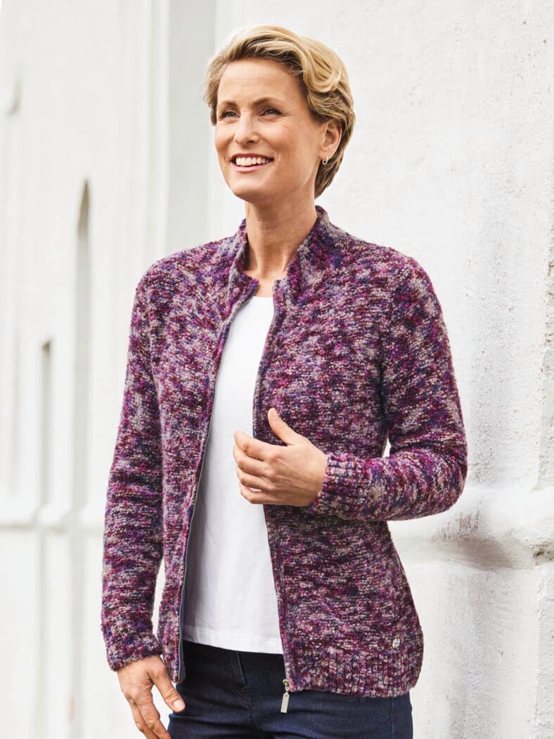 Strick-Cardigan Beere