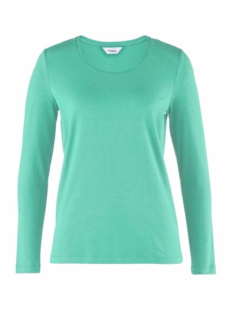 Langarm-Shirt Baumwolle Mint