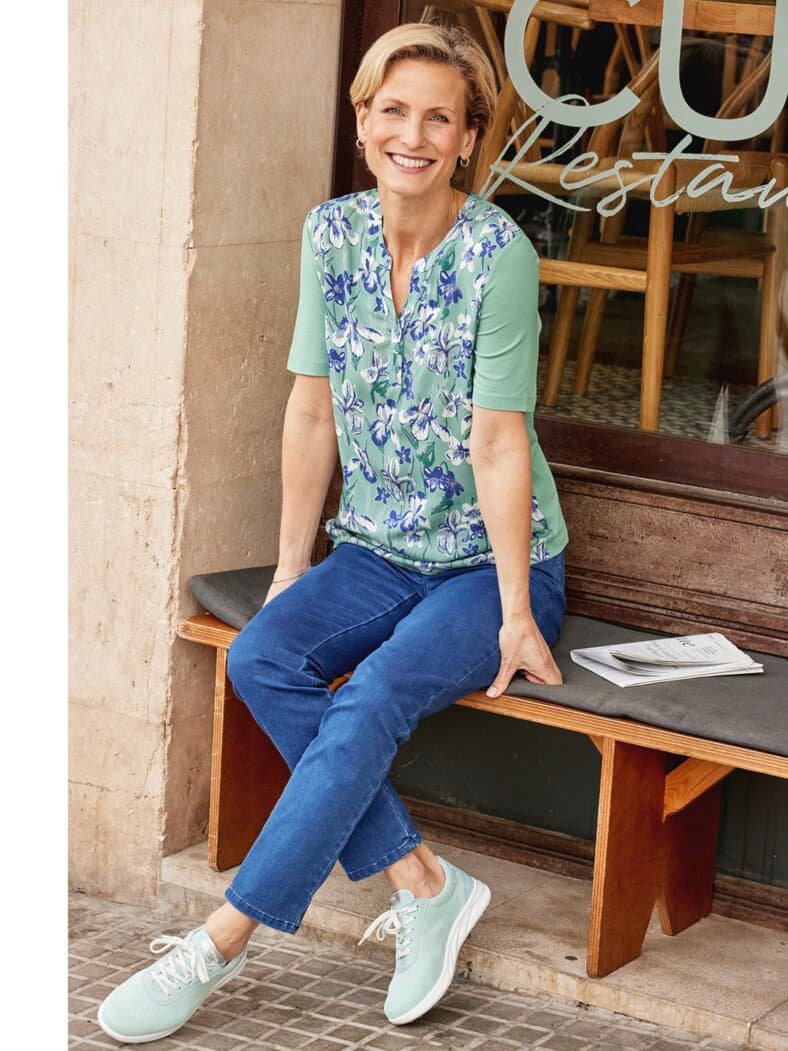 Blusenshirt Extraleicht Grün