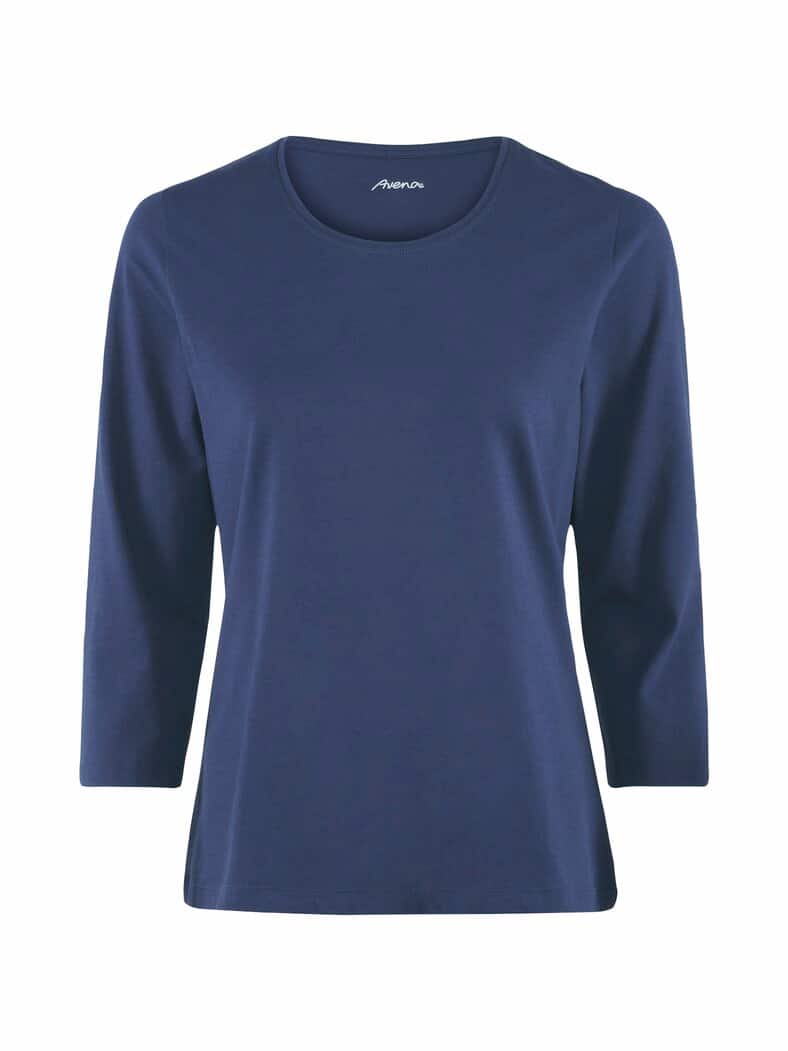 Baumwoll-Shirt 3/4 Arm Marine