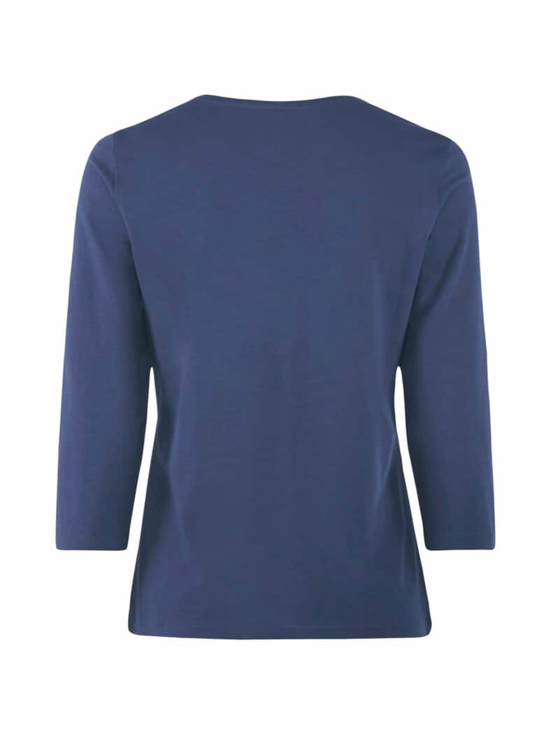 Baumwoll-Shirt 3/4 Arm Marine