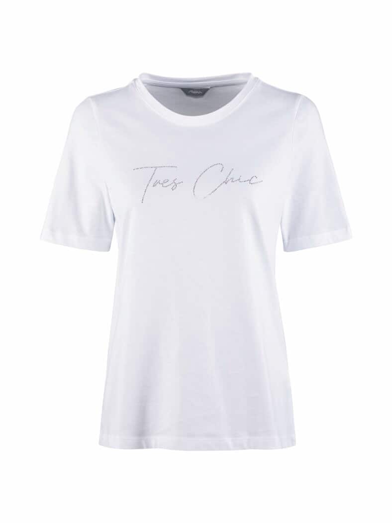 Glitzershirt Urlaubsgrüße Weiß