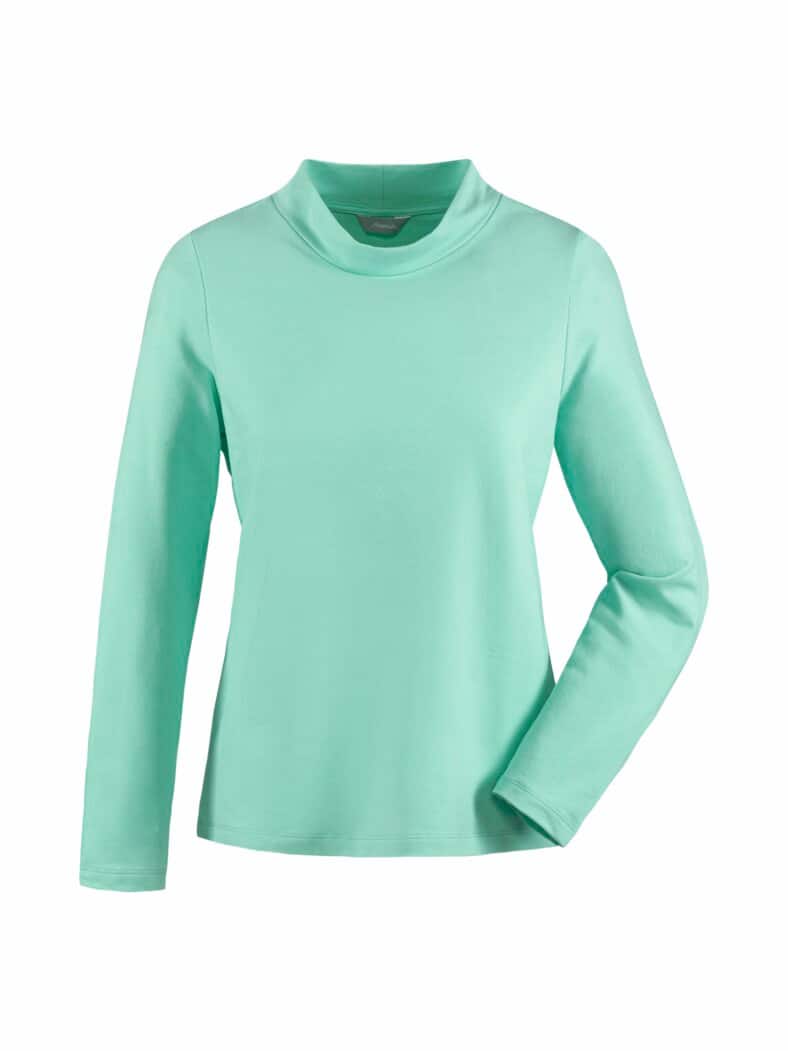Stehkragen-Shirt Pfirsichweich Mint