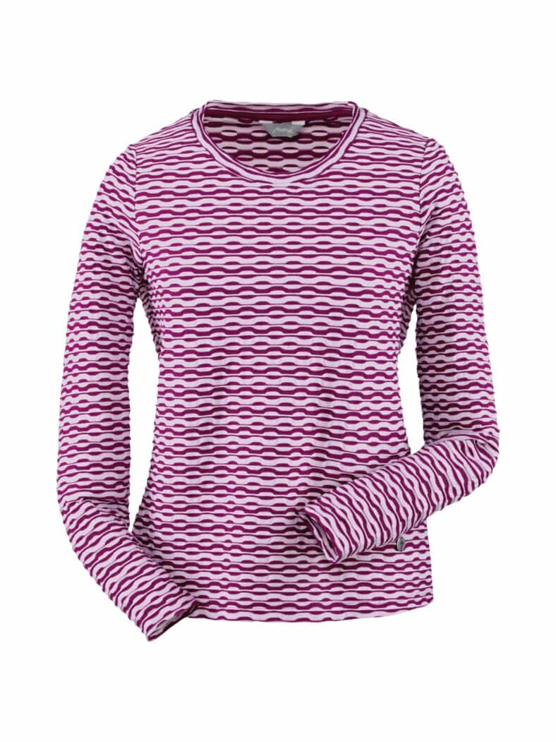 Shirt Wabenstruktur Viskosemix Violett
