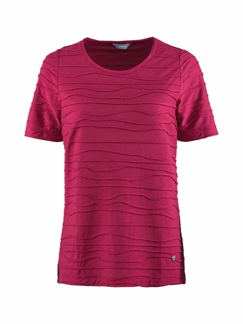 Wellenstruktur-Shirt Lüftchen Beere