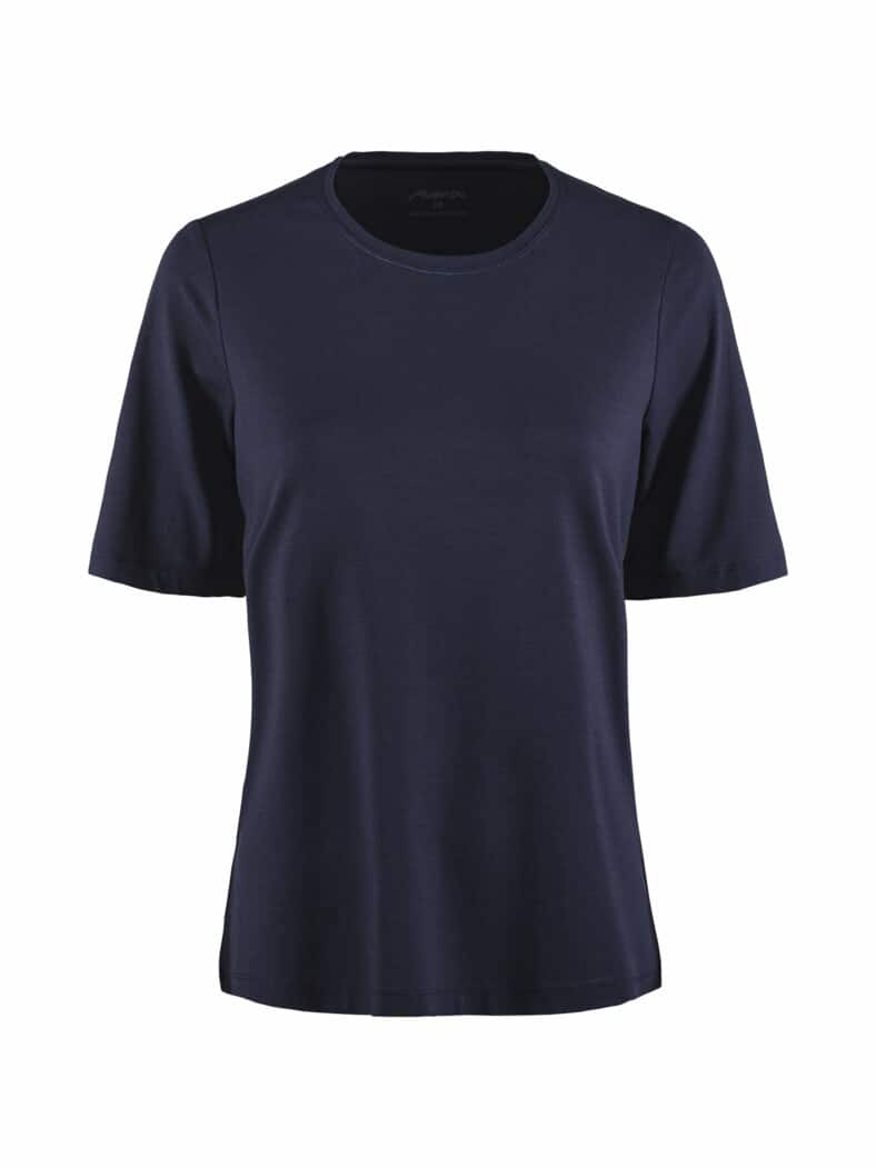 Viskose-Shirt 1/2-Arm Marine