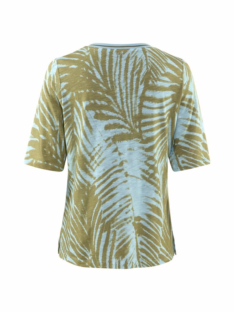 Rabe Shirt Farn-Druck Hellblau
