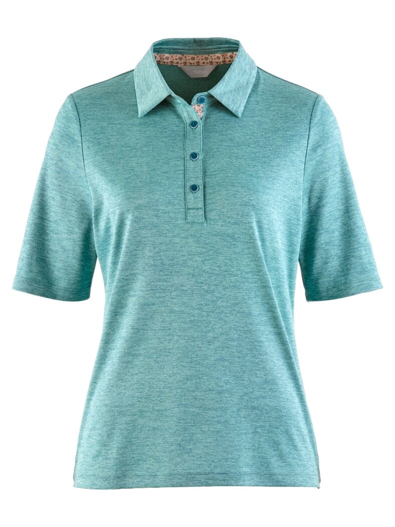 Extrafrisch-Polo Melange Lagune meliert