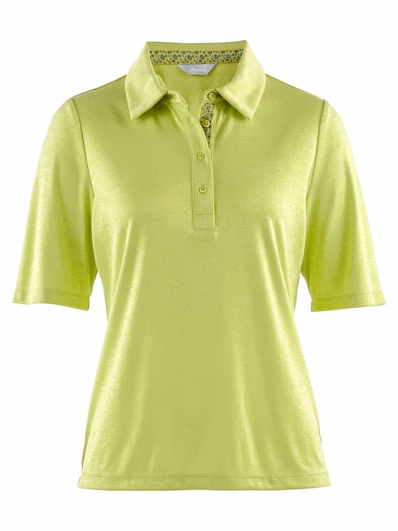 Extrafrisch-Polo Melange Limette meliert