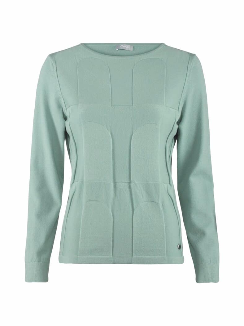 Pullover 3D Optik Salbei