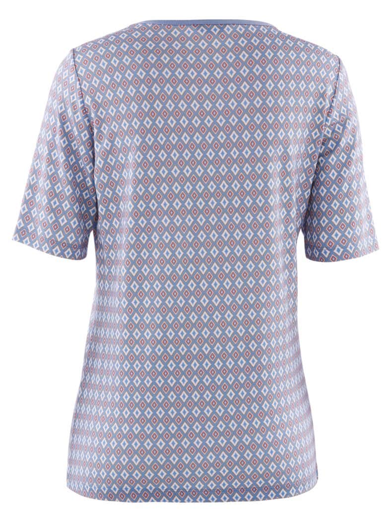 Viskose-Shirt Softness Blau