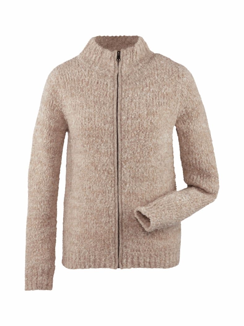 Alpaka-Strickjacke Cusco Creme