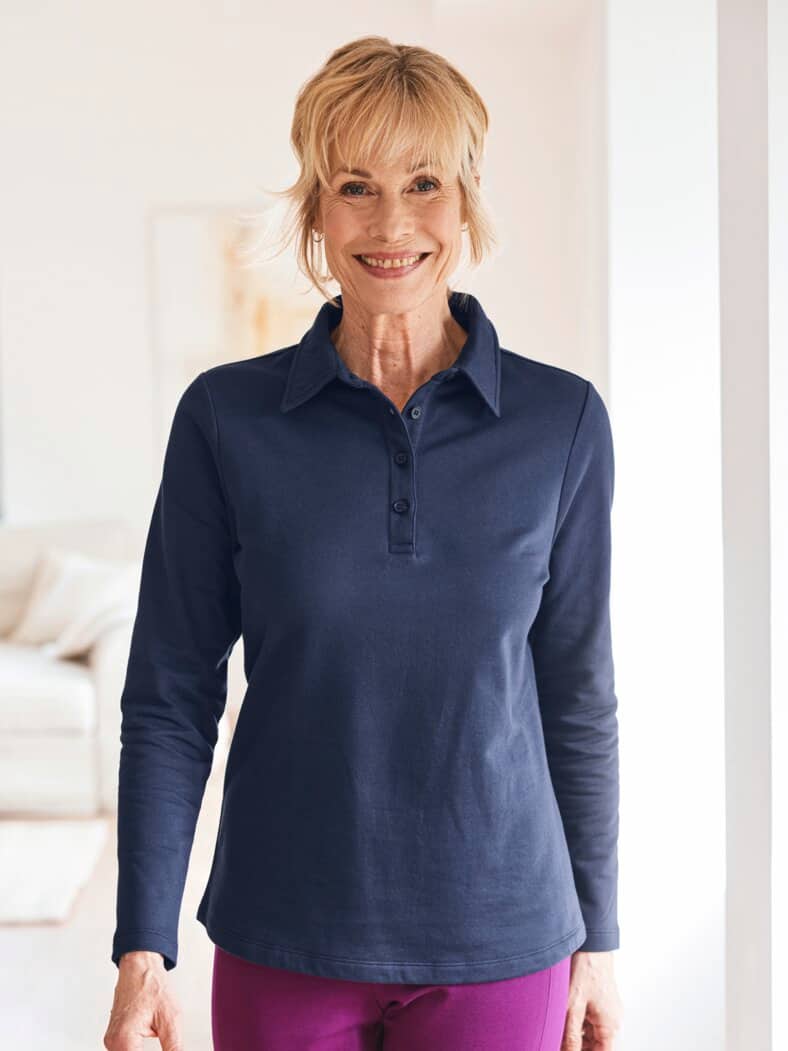 Thermo light Poloshirt Blau