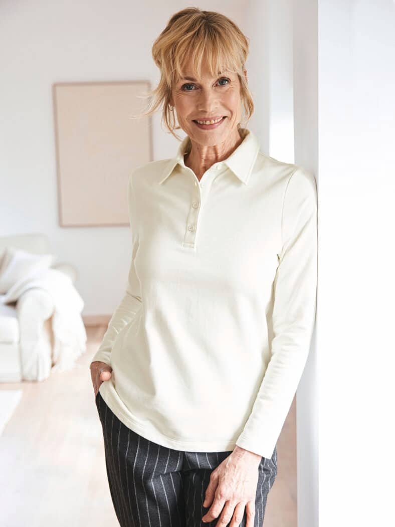 Thermo light Poloshirt offwhite