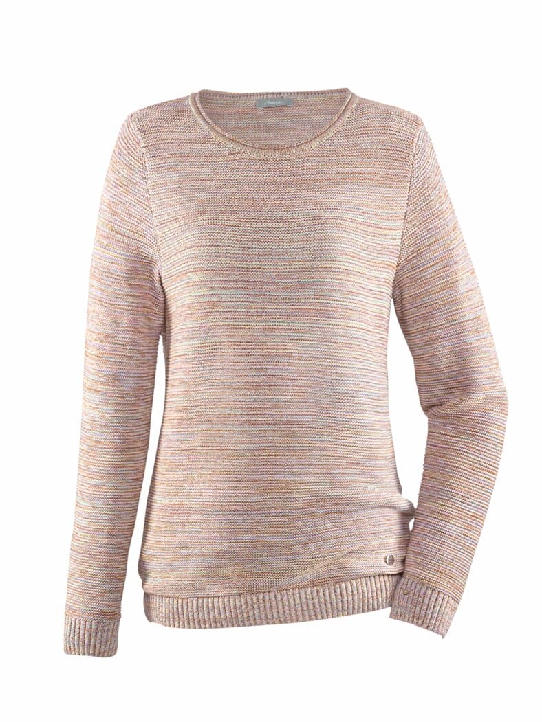 Mouline-Pullover Farbeffekt Multicolor