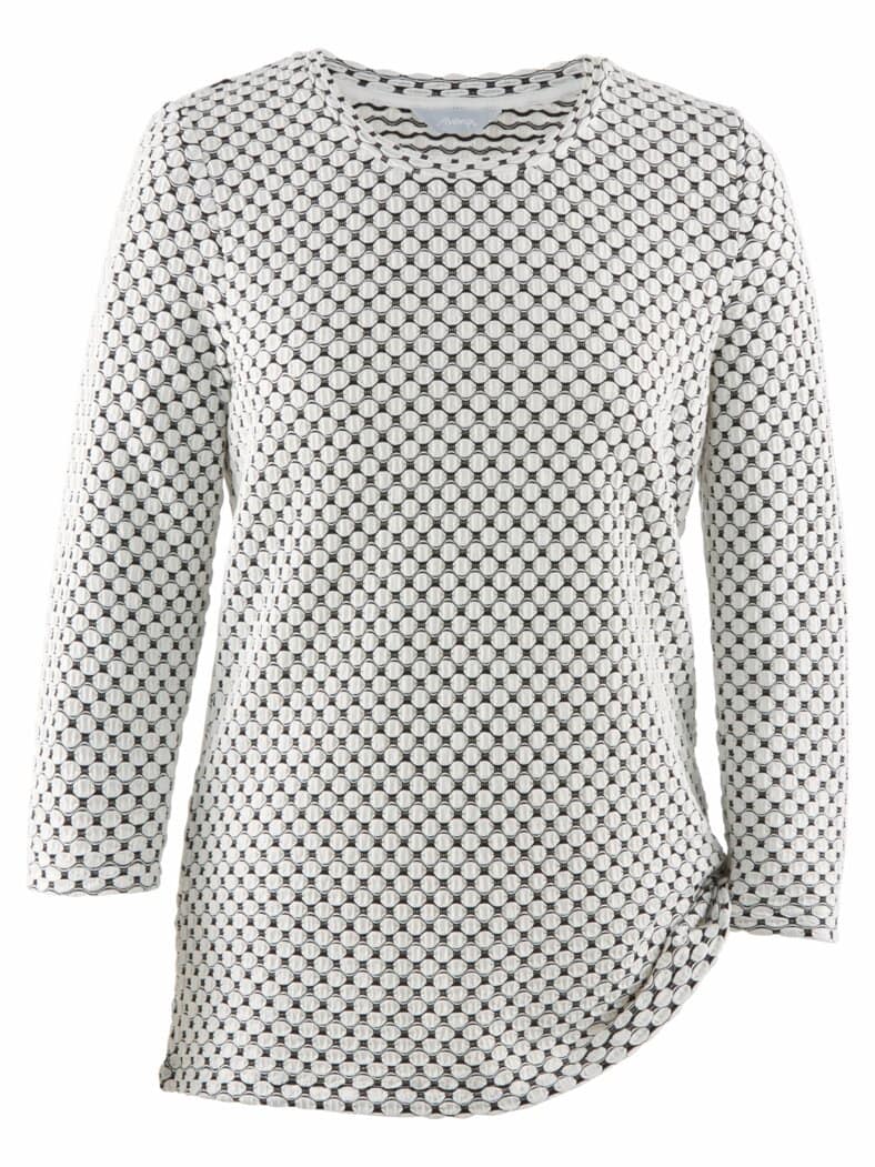 Maritim Shirt Weiß-Schwarz