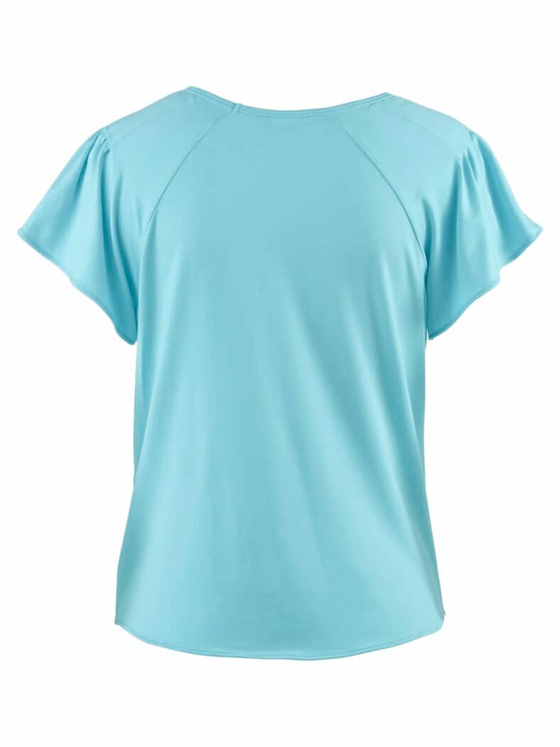 Lyocell-Shirt Seidenweich Aqua