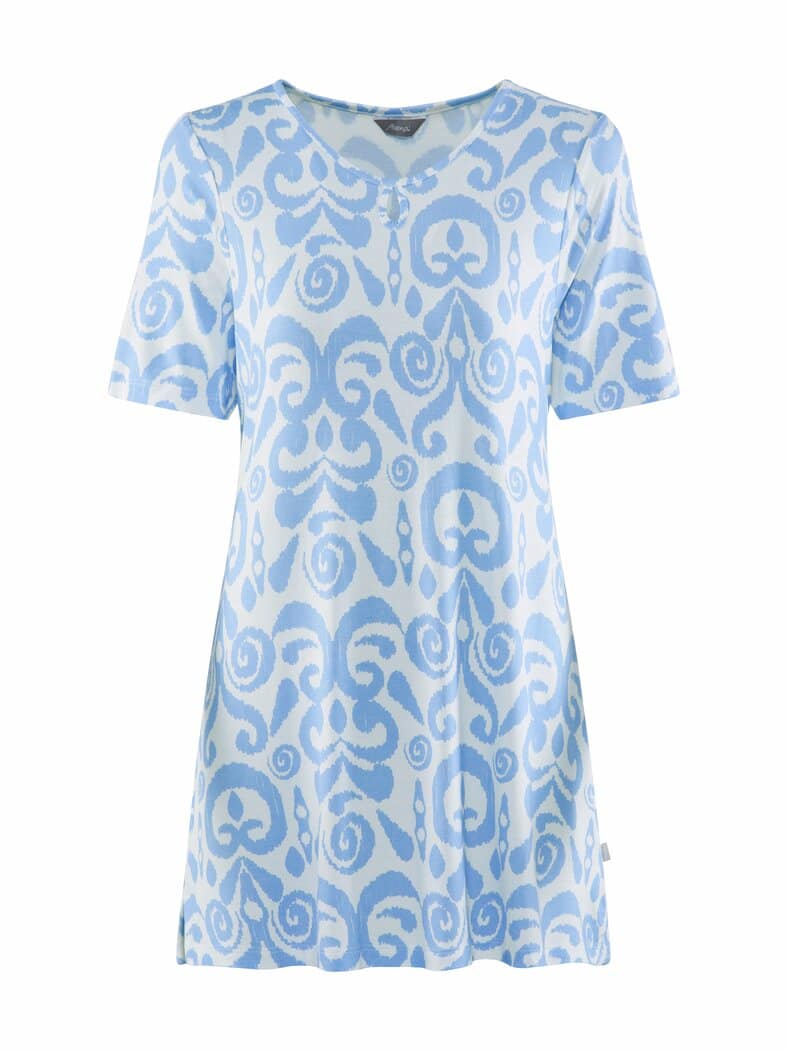 Longshirt Viskose-Jersey Blau