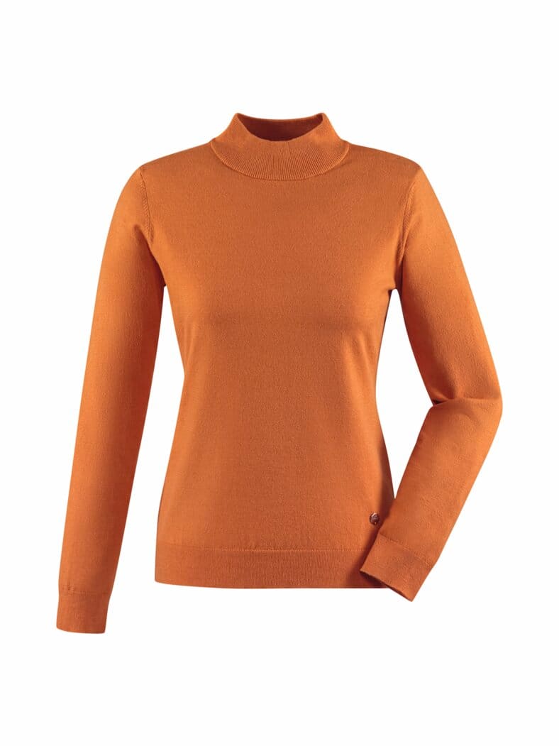Stehkragen-Pullover Supersoft Orange