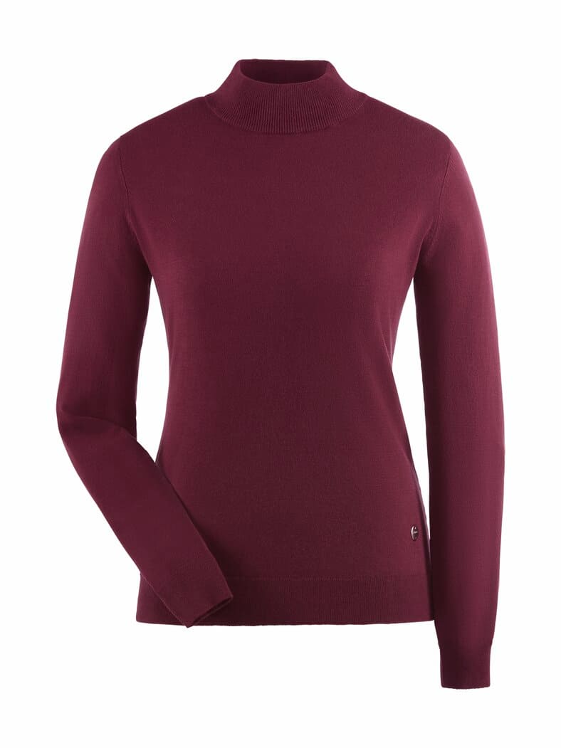 Stehkragen-Pullover Supersoft Bordeaux
