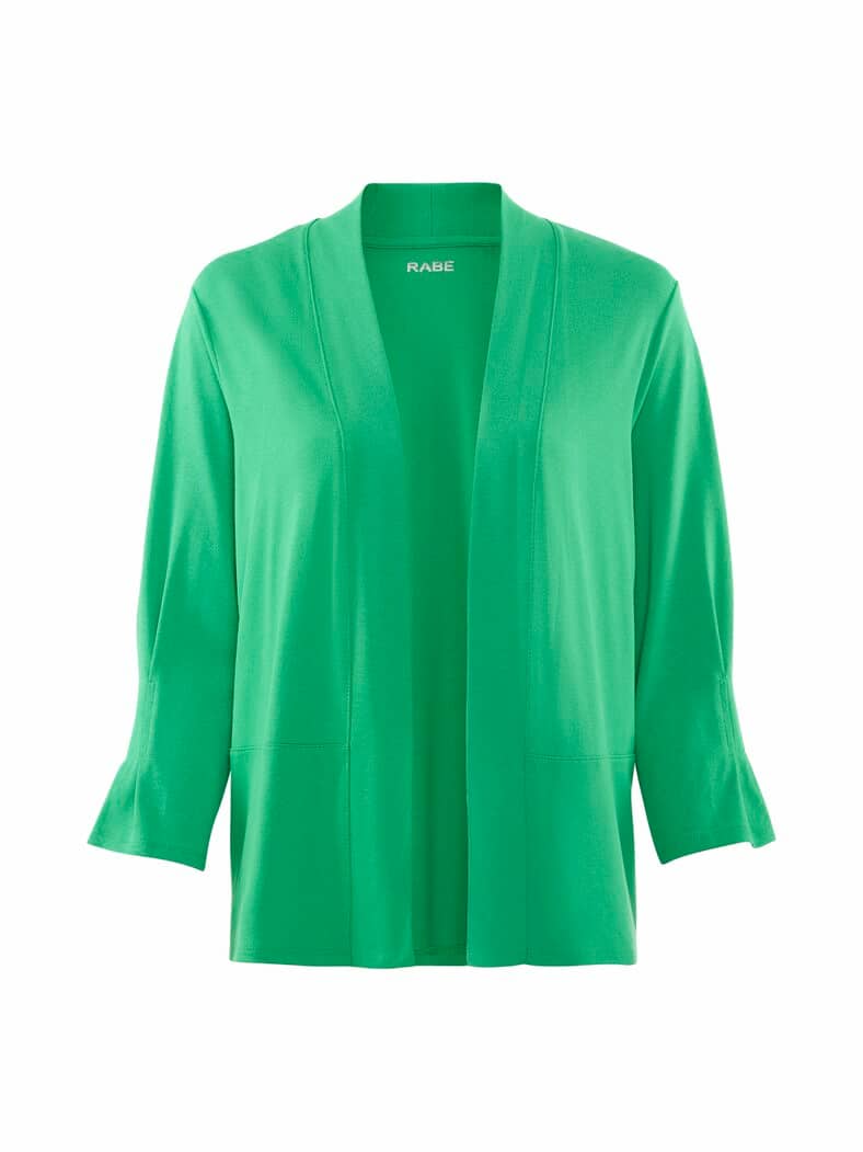 Rabe offener Cardigan mit 3/4 Arm Pistazie