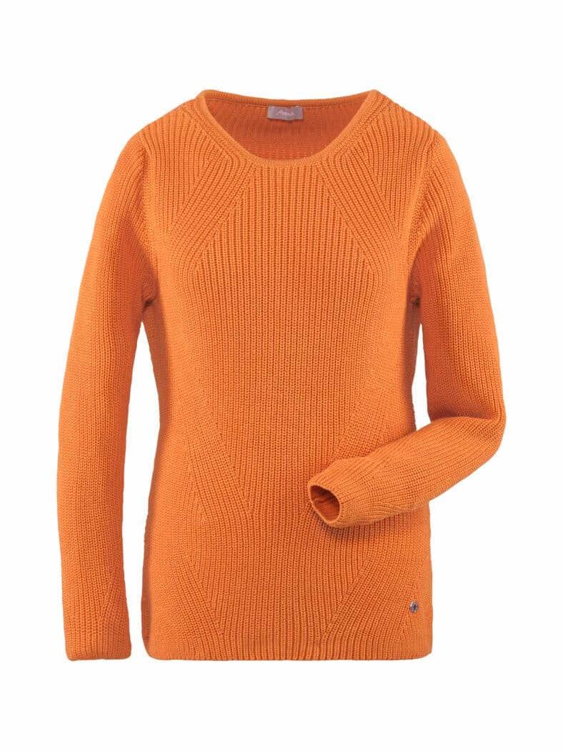 Baumwoll-Zauberpullover Apart Safran