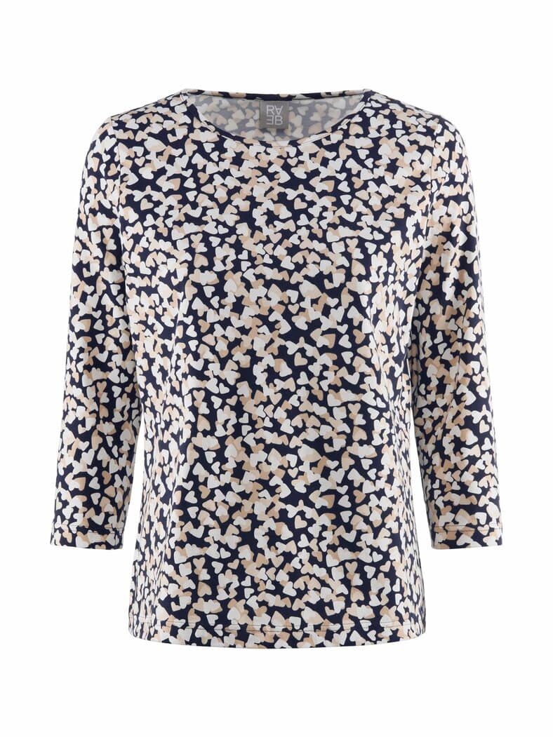Rabe Jersey-Shirt Herzchen Multicolor
