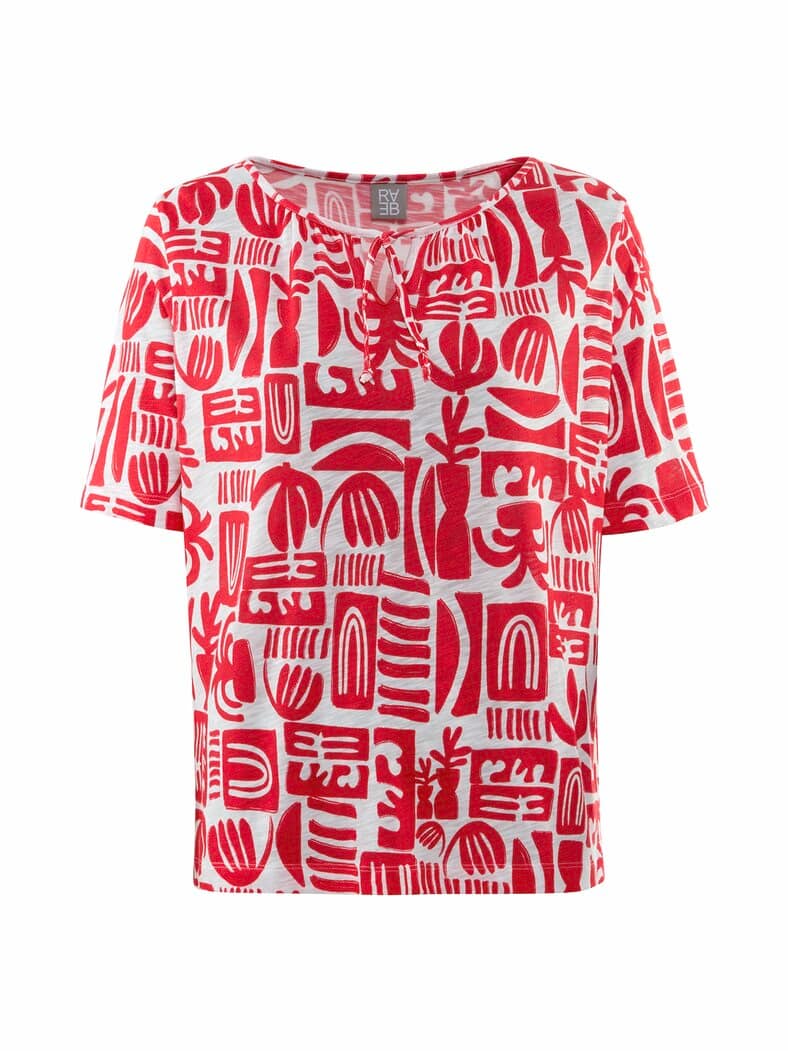 Rabe Busen-Shirt la dolce vita Koralle