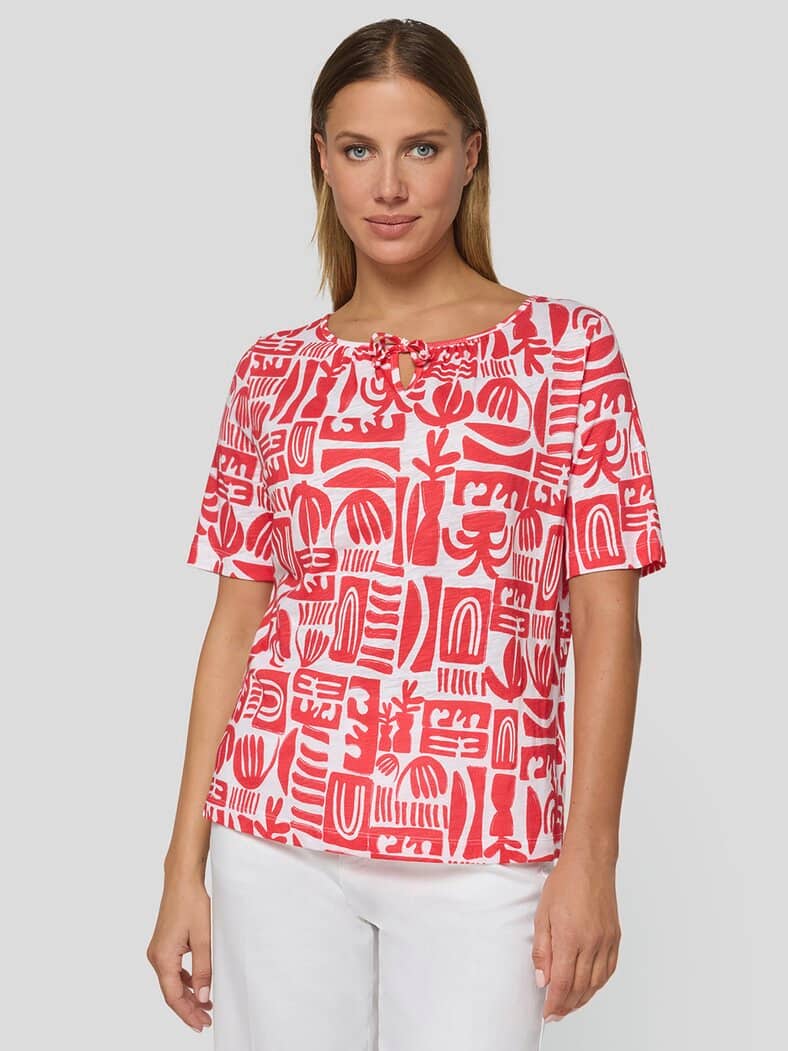 Rabe Busen-Shirt la dolce vita Koralle