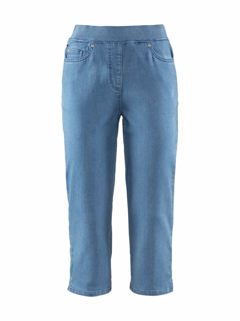 Capri-Bequembundjeans Powerstretch Light BlueDenim