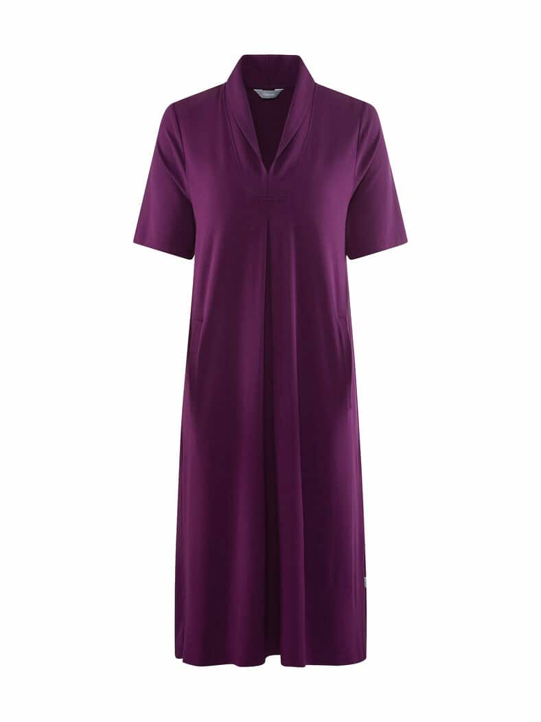 Jerseykleid Silhouette Aubergine