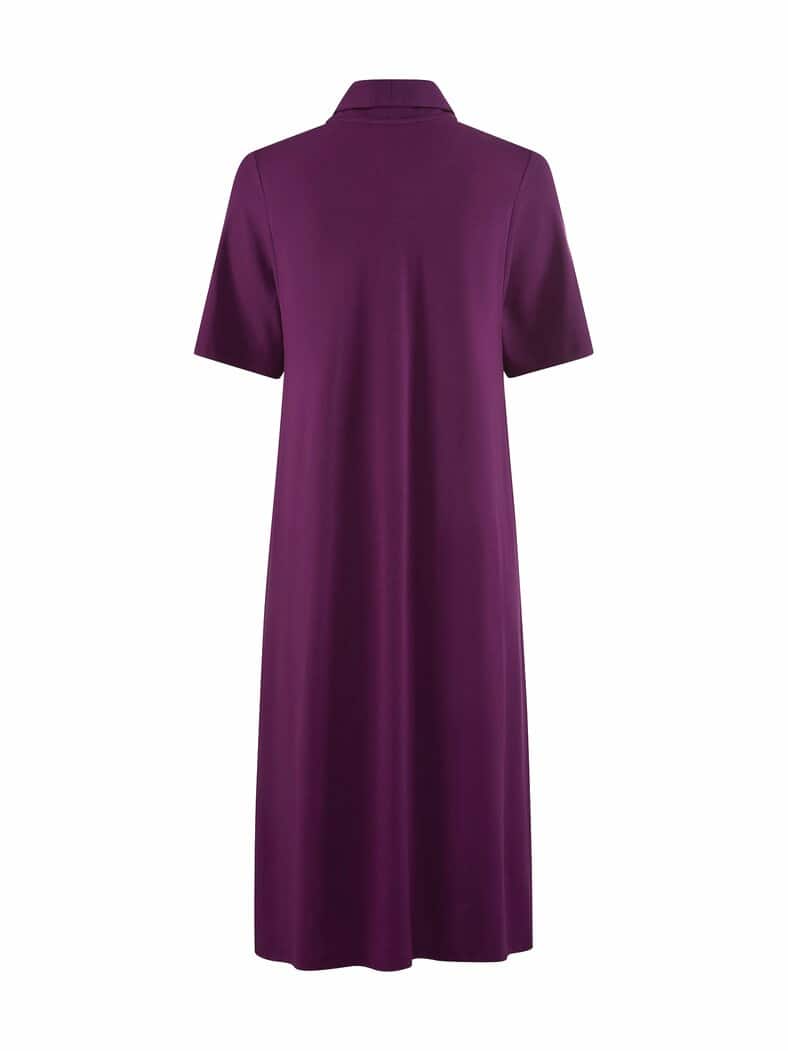 Jerseykleid Silhouette Aubergine