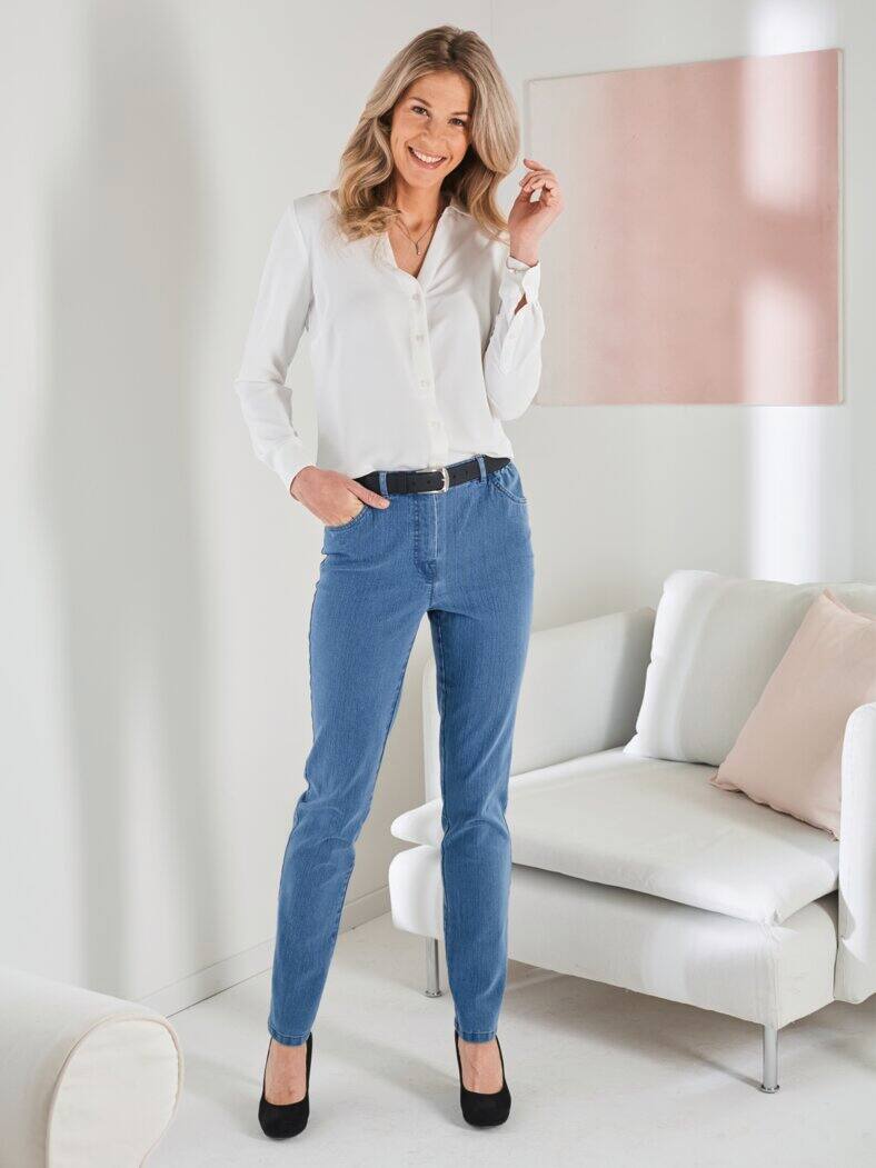 Komfortbund-Bequemjeans Light Blue