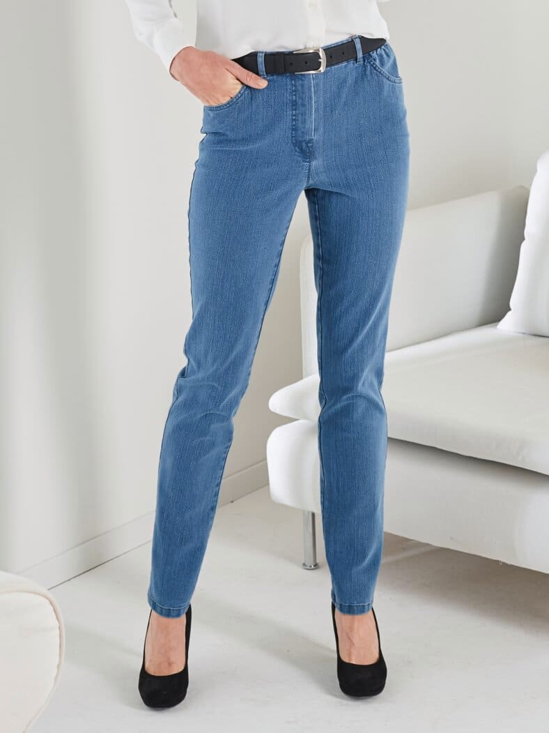 Komfortbund-Bequemjeans Light Blue