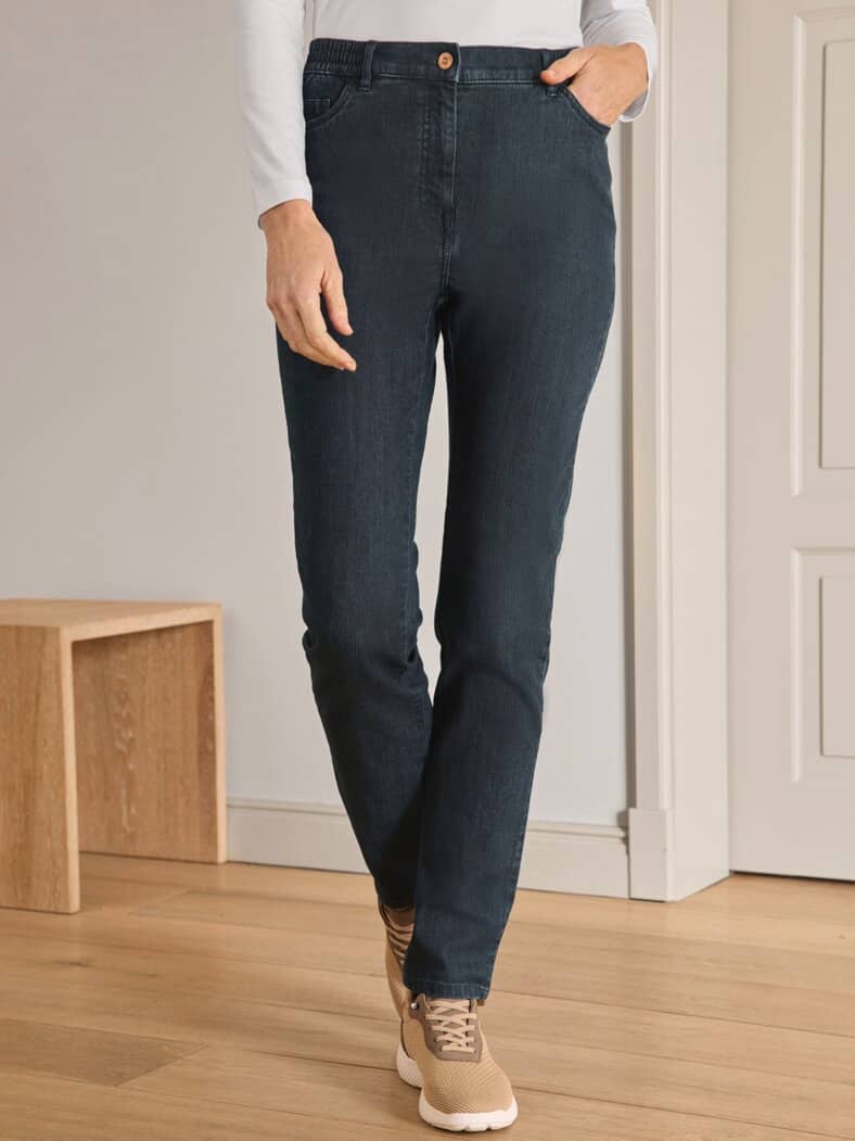 Komfortbund-Bequemjeans Dark Blue