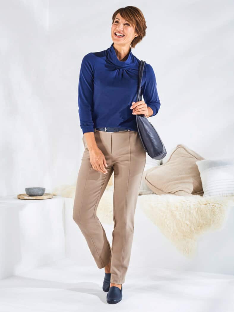 Komfortbundhose Pflegeleicht Beige