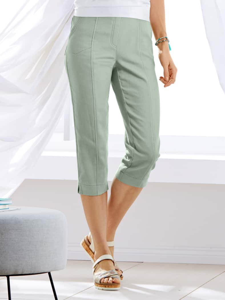 Capri-Schlupfbund Reisehose Mint