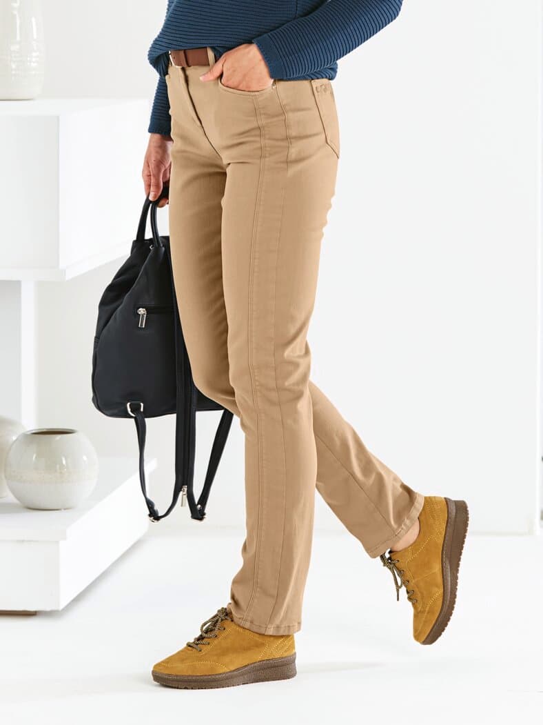 Macht-mich-schlank-Jeans Beige