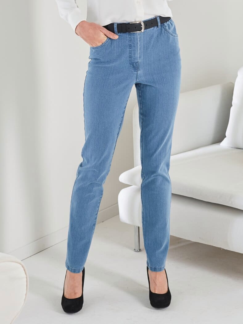 Komfortbund-Bequemjeans Light Blue