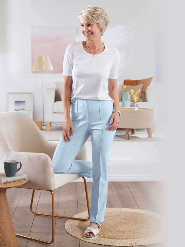 Schlupfbundhose Perfekt-in-Form Hellblau
