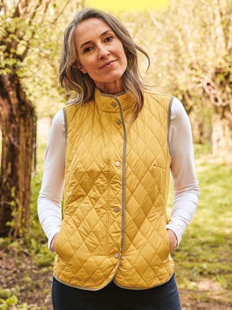 Steppweste Wollwärme Gelb
