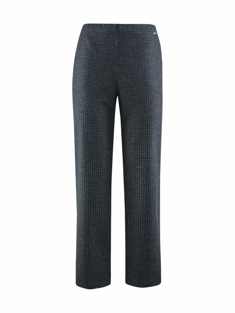 Thermo-Stretch-Hose Kuschelweich Schwarz-Petrol