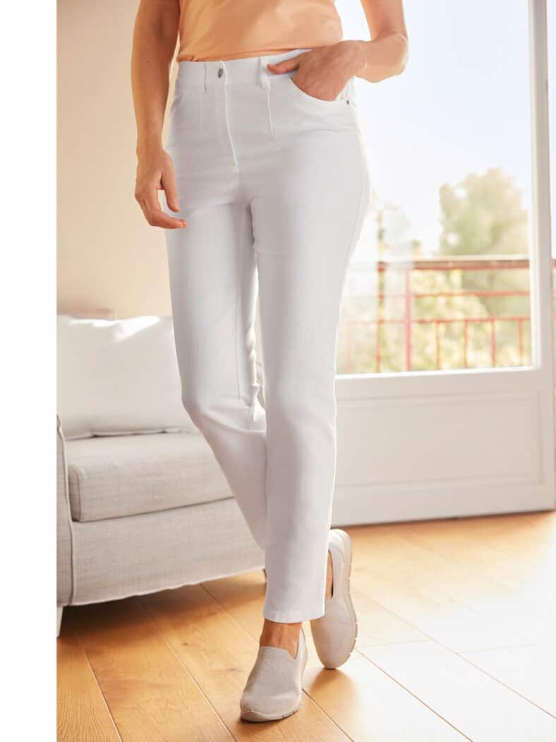 Leichtjeans Weiß