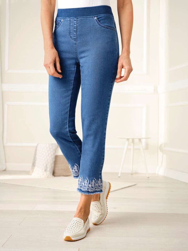 7/8-Bequembundjeans Powerstretch Blue Denim