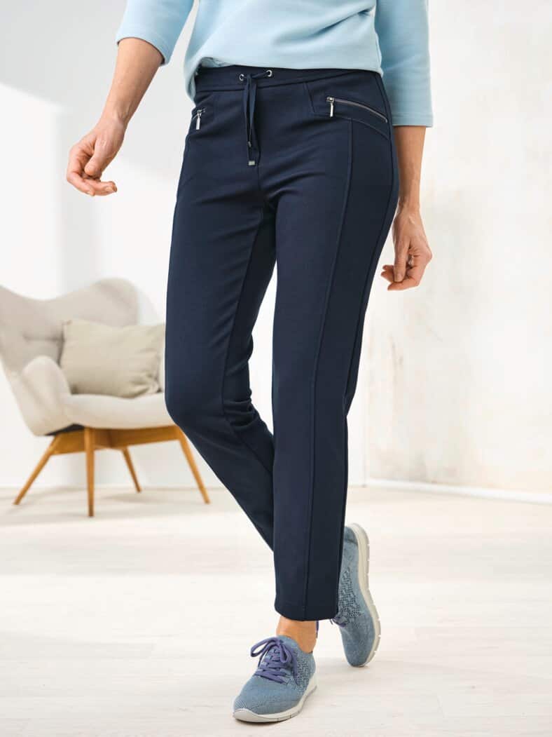 Jersey-Hose Struktur-Optik Marine