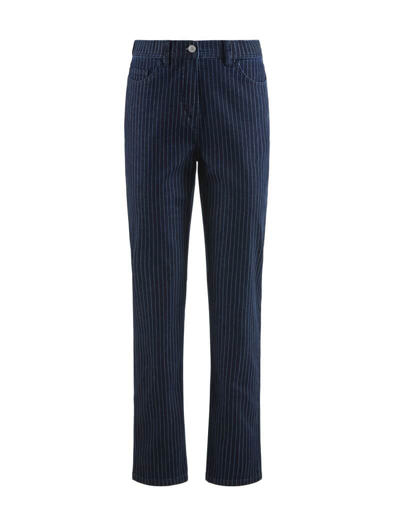 Five Pocket Jeans Nadelstreifen Blue Denim