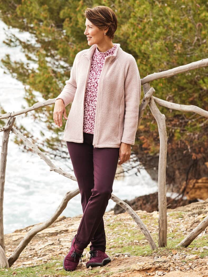 Jerseyhose Formstabil Bordeaux